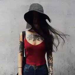 5.3.2纹身女头女生头像堆糖,美好生活研究所