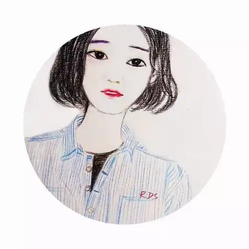 森女头像文艺范手绘调出