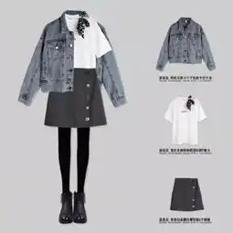 16套春季日常穿搭西服半身裙165cm以下女生福利,照着穿就对了