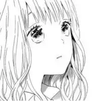 女生白色简约头像二次元