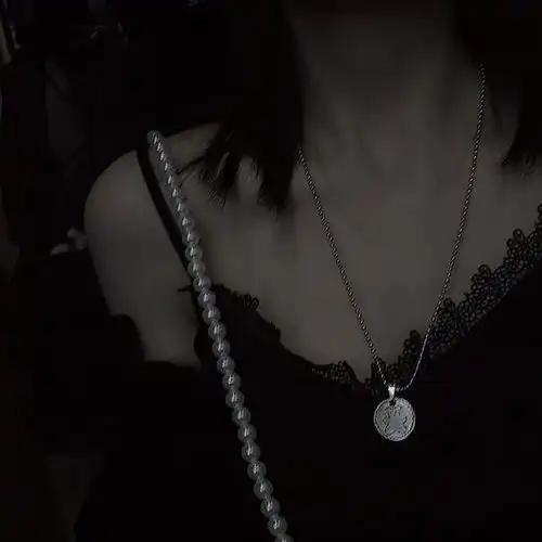 韩国ins原宿风网红同款饰品欧美男女嘻哈项链多层长款项链吊坠潮