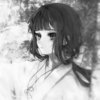 女生抽烟头像黑白冷酷
