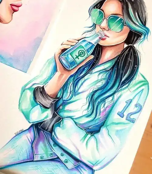 插画师推荐15美国时装插画师kellyedelman