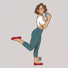 插画女孩az