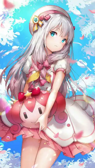 白毛漫画美少女动漫萝莉少女头像