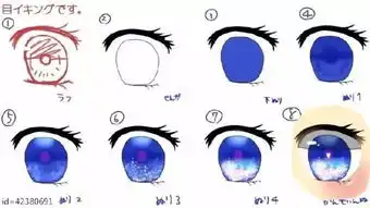 日系眼睛绘画教程