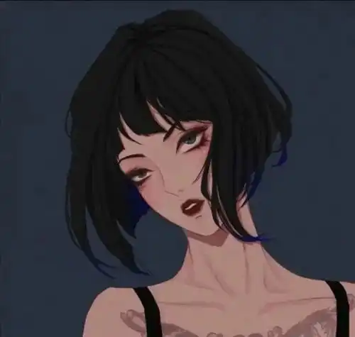 微信头像卡通手绘女动画