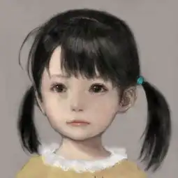 找一张图片,一个快哭的小女孩