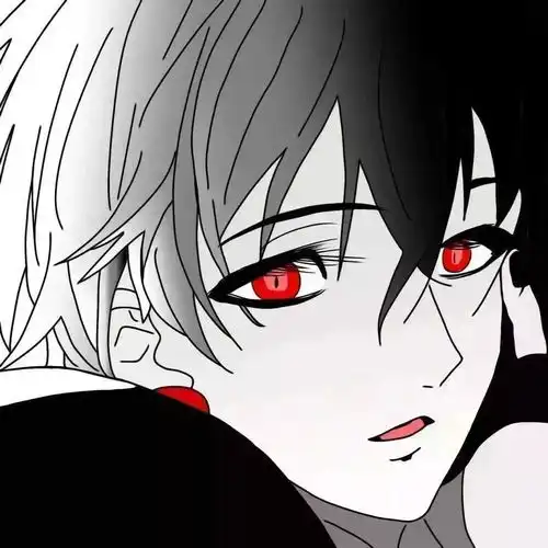 头像最新热门黑发红瞳头像