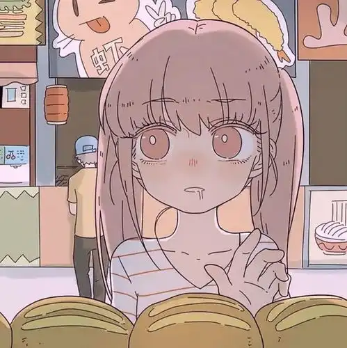 一组粉色系的动漫头像