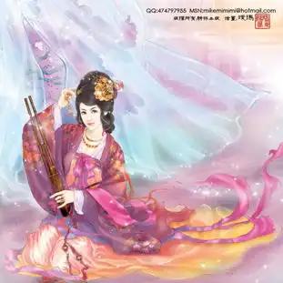 宫廷计棋书画舞美女图