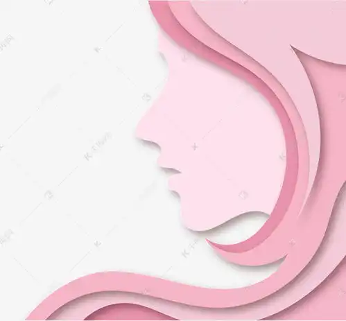 立体剪纸女性头像素材图片免费下载千库网