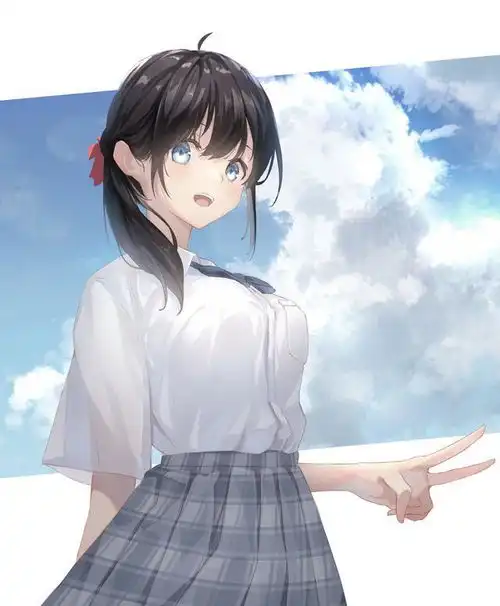 二次元jk制服动漫美少女萌萌图精美壁纸图片