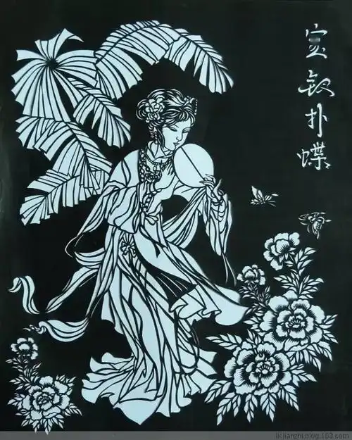 剪纸美女头像艺术家