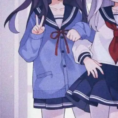 黑白漫画头像女闺蜜朦朦