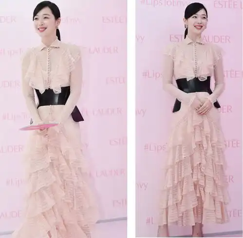 同穿一件裙装,崔雪莉甜美秦岚温柔,原来女生的美和年龄无关