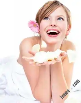 女生头像手捧花女郎