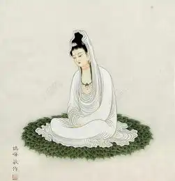 一心向佛的头像女听佛