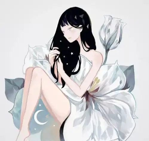 剪纸美女头像二次元