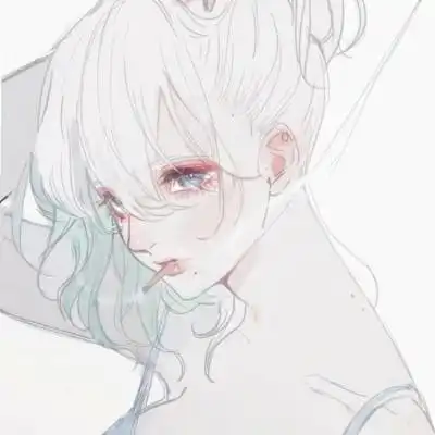 黑暗系丧女头动漫病娇二次元暗黑系女头