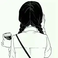 美女卡通头像背影图片气质
