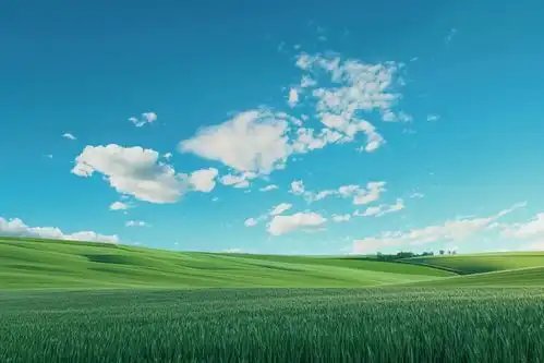 绿地蓝天高清壁纸创意海报广告素材