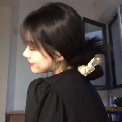 侧脸不露脸女生头像