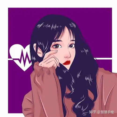 好看的微信头像女手绘图手绘真人照片女生手绘可爱女孩头像