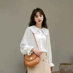 实拍2019春季新款百搭显瘦气质款衬衫女宽松显瘦淑女百搭长袖衬衣女
