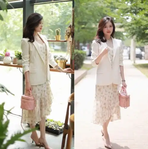 30岁女人裙子别乱穿,今夏流行碎花裙,潮流不说还增添优雅