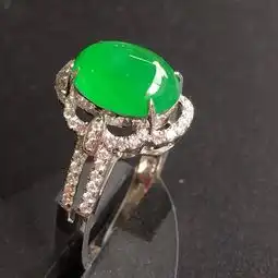 冰种满绿翡翠手镯鉴定