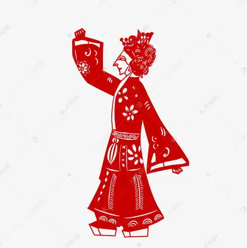皮影戏剪纸人物素材图片免费下载千库网