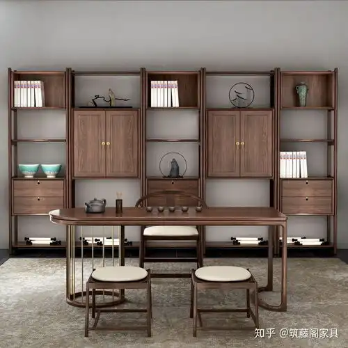 新中式书架怎么样特点是什么