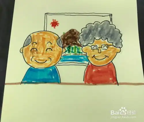 如何绘制老爷爷老奶奶卡通头像