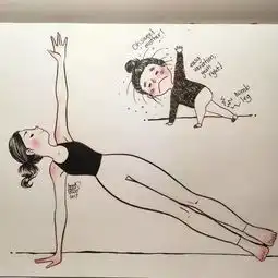 想象中练瑜伽的样子vs实际练瑜伽的样子