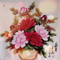 吉祥富贵鲜花微信头像大红色吉祥如意大花朵鲜花头像