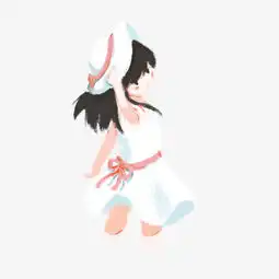 一个漂亮的可爱小女孩免抠图图片素材其他格式下载动漫人物大全