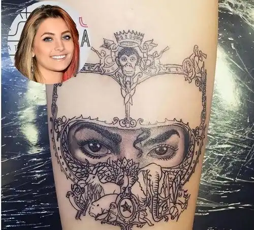 杰克逊唯一的女儿皮肤雪白,爱纹身爱戴鼻环,曾被怀疑不是亲生