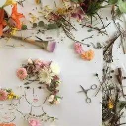 美女画像头像树枝