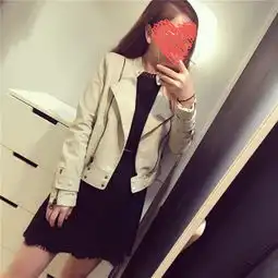 皮衣秋搭,女生耍起帅来,男生都挡不住