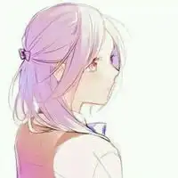 梦幻冰紫色星空少女动漫头像图片