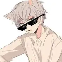 带有墨镜的动漫头像男