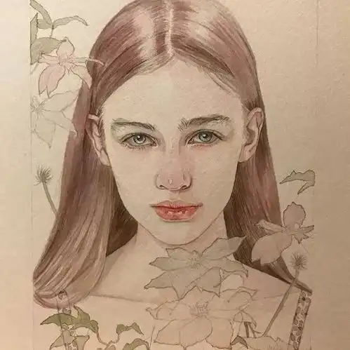 90后小姐姐的钢笔水彩画真的是美炸了,