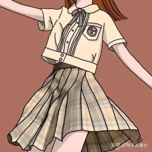 jk制服女生头像锁骨动态