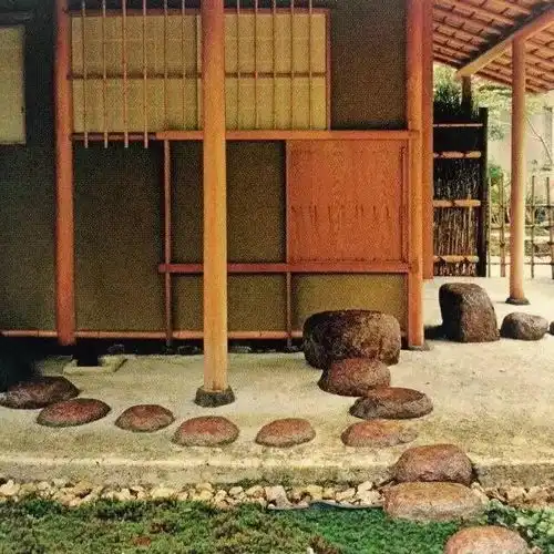 禅意头像女日式庭院