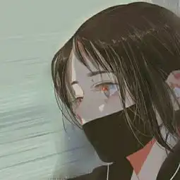 微信头像卡通手绘女冷酷