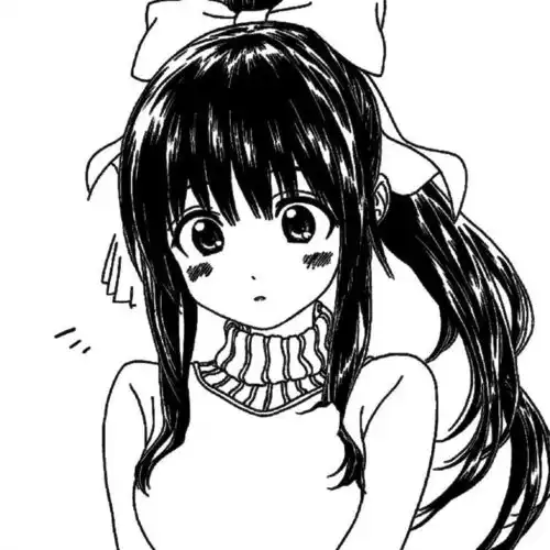 一组很特别的线条画动漫女头哦