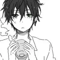 说了喜欢你能不能在一起黑白手绘qq卡通头像