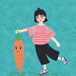 健身女孩卡通头像搞怪