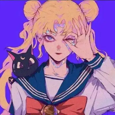 漫画头像女手绘小学生作